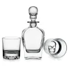 New Godinger Skull 3 Piece Whiskey Decanter Set