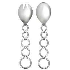 Discount Godinger Sphere Stainless Salad Server Set