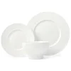 Godinger Starburst Porcelain 12 Piece Dinnerware Set, Service For 4