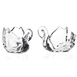 New Godinger Swan Votive Holder Set