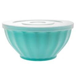 Discount Godinger Teal Fluted 3 Piece Storage Bowl Set