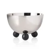 Best Godinger Temari Black Footed Nut Bowl