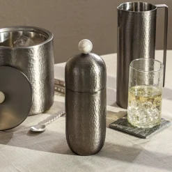Best Godinger Temari Hammered Gunmetal Cocktail Shaker