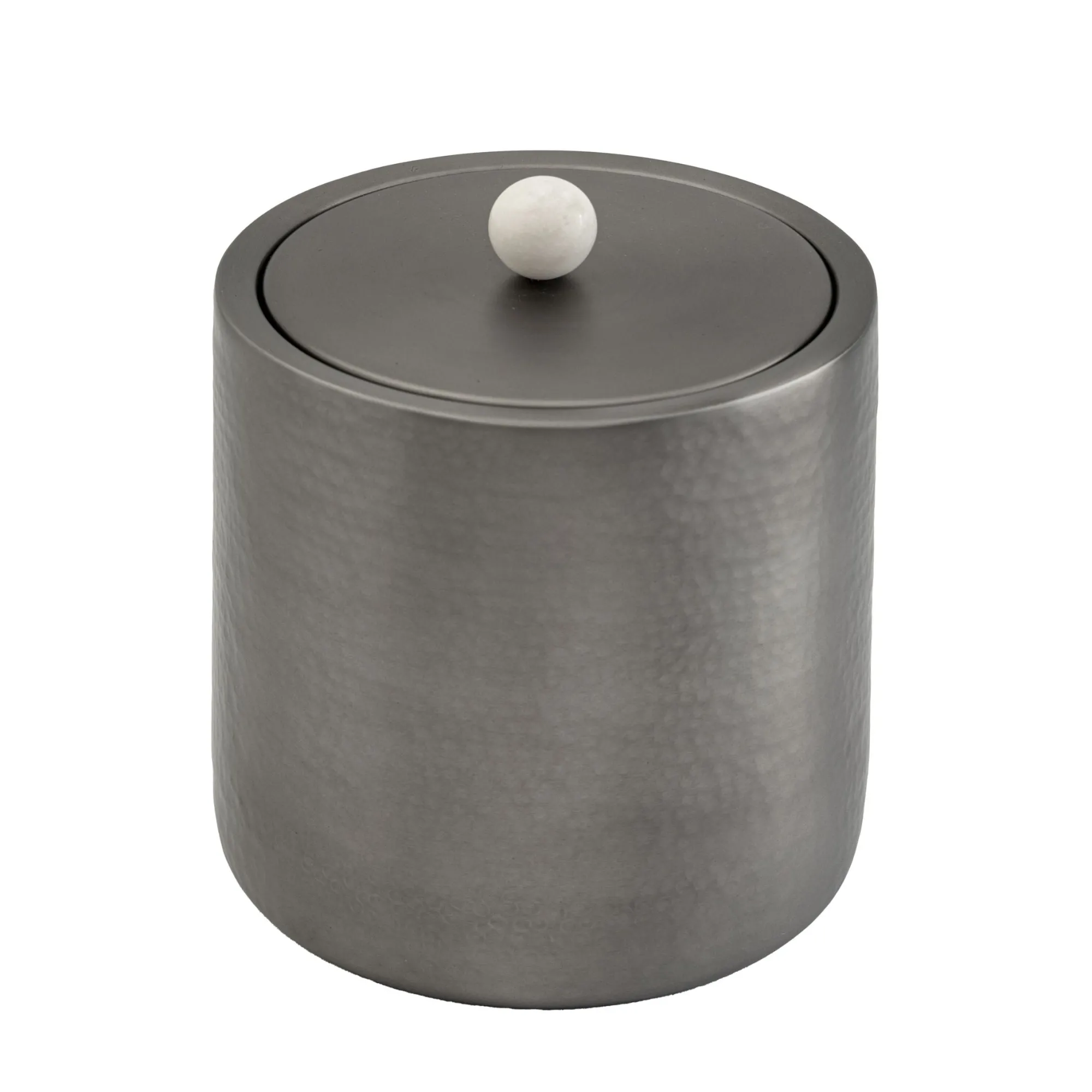 New Godinger Temari Hammered Gunmetal Ice Bucket