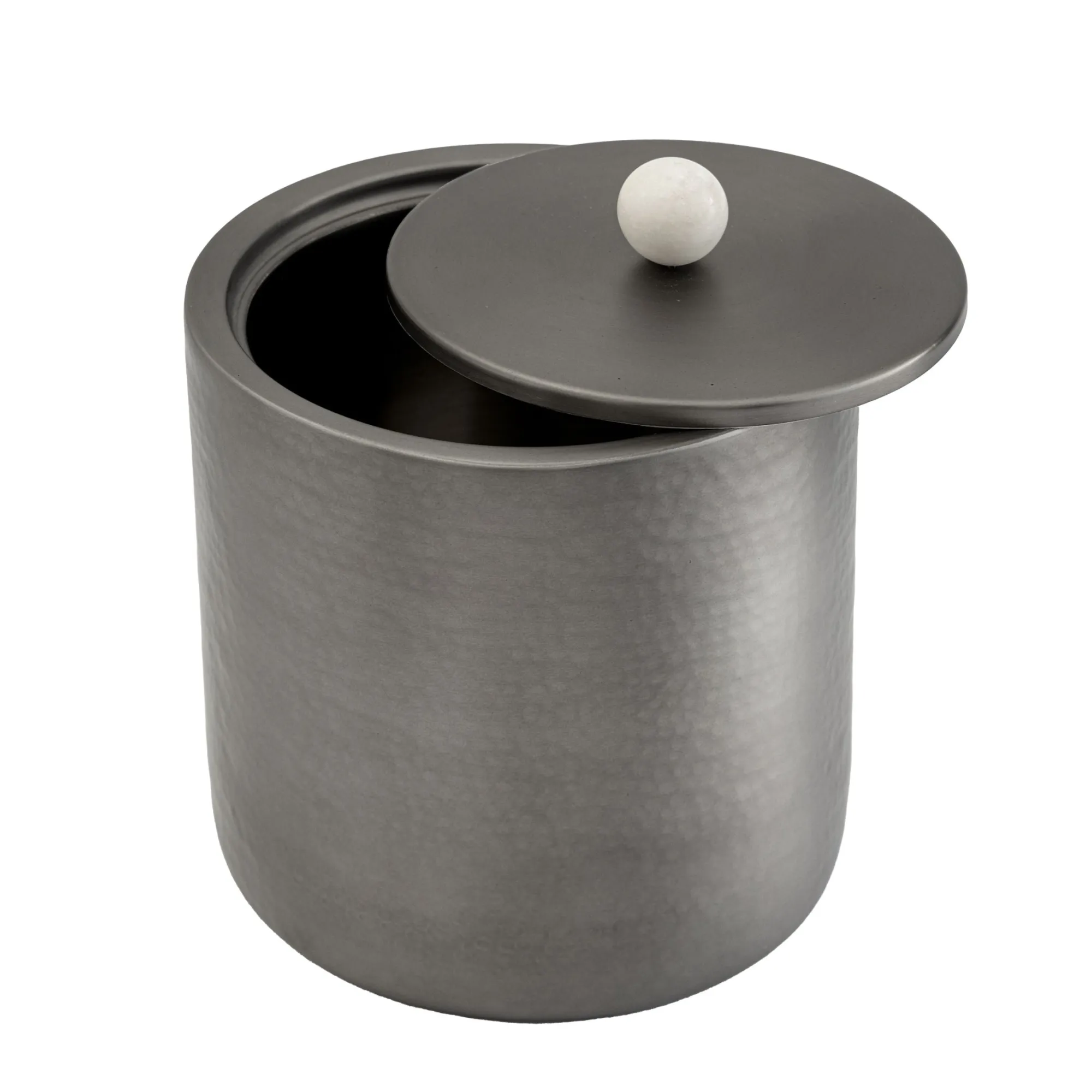 New Godinger Temari Hammered Gunmetal Ice Bucket