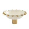 Best Godinger Temari White & Gold Footed Salad Bowl