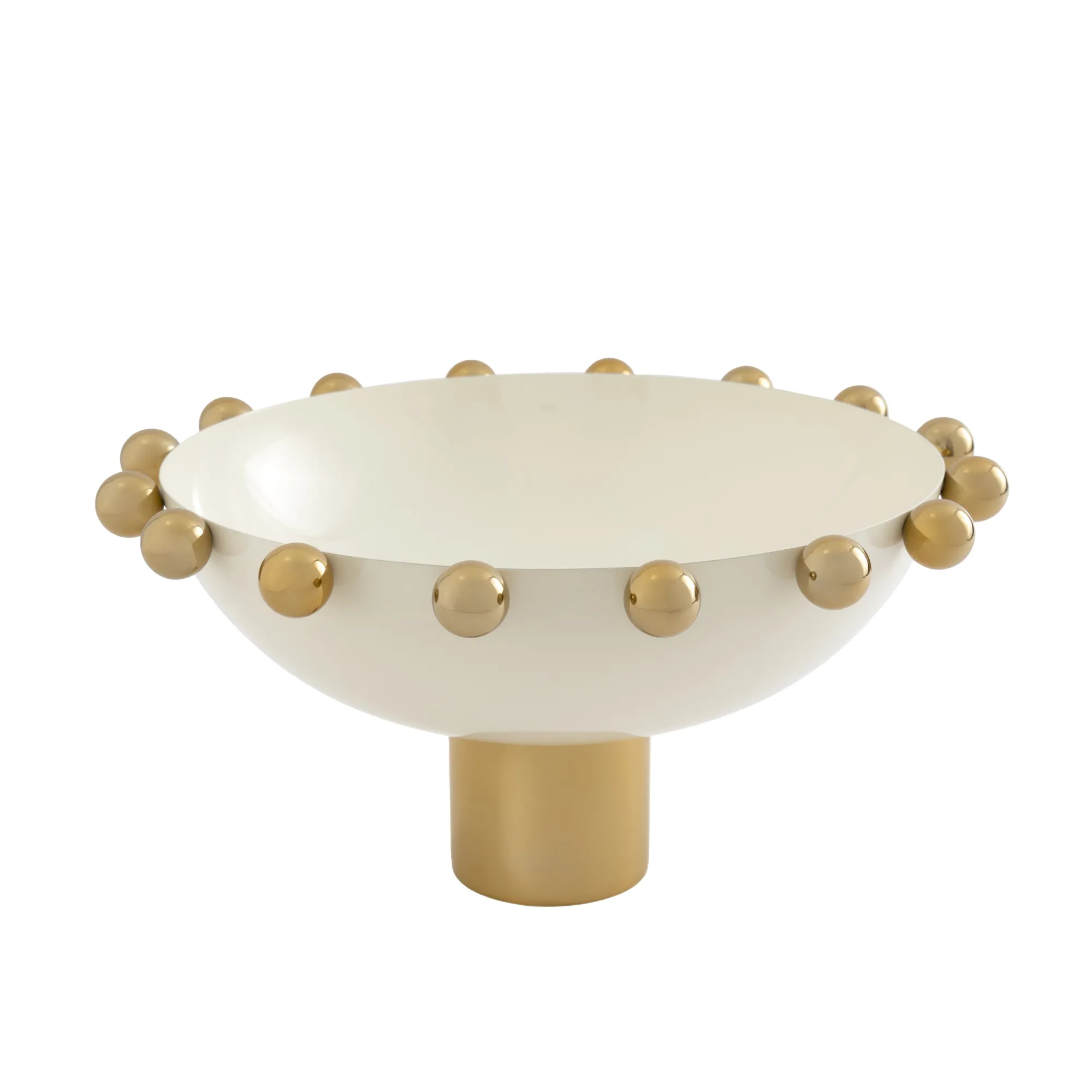 Best Godinger Temari White & Gold Footed Salad Bowl