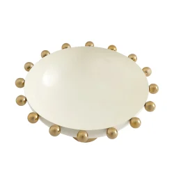 Best Godinger Temari White & Gold Footed Salad Bowl