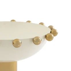 Best Godinger Temari White & Gold Footed Salad Bowl