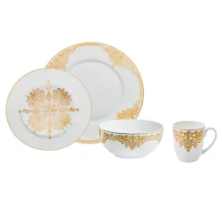 Online Godinger 20th Century Baroque Bone China 16 Piece Dinnerware Set, Service for 4