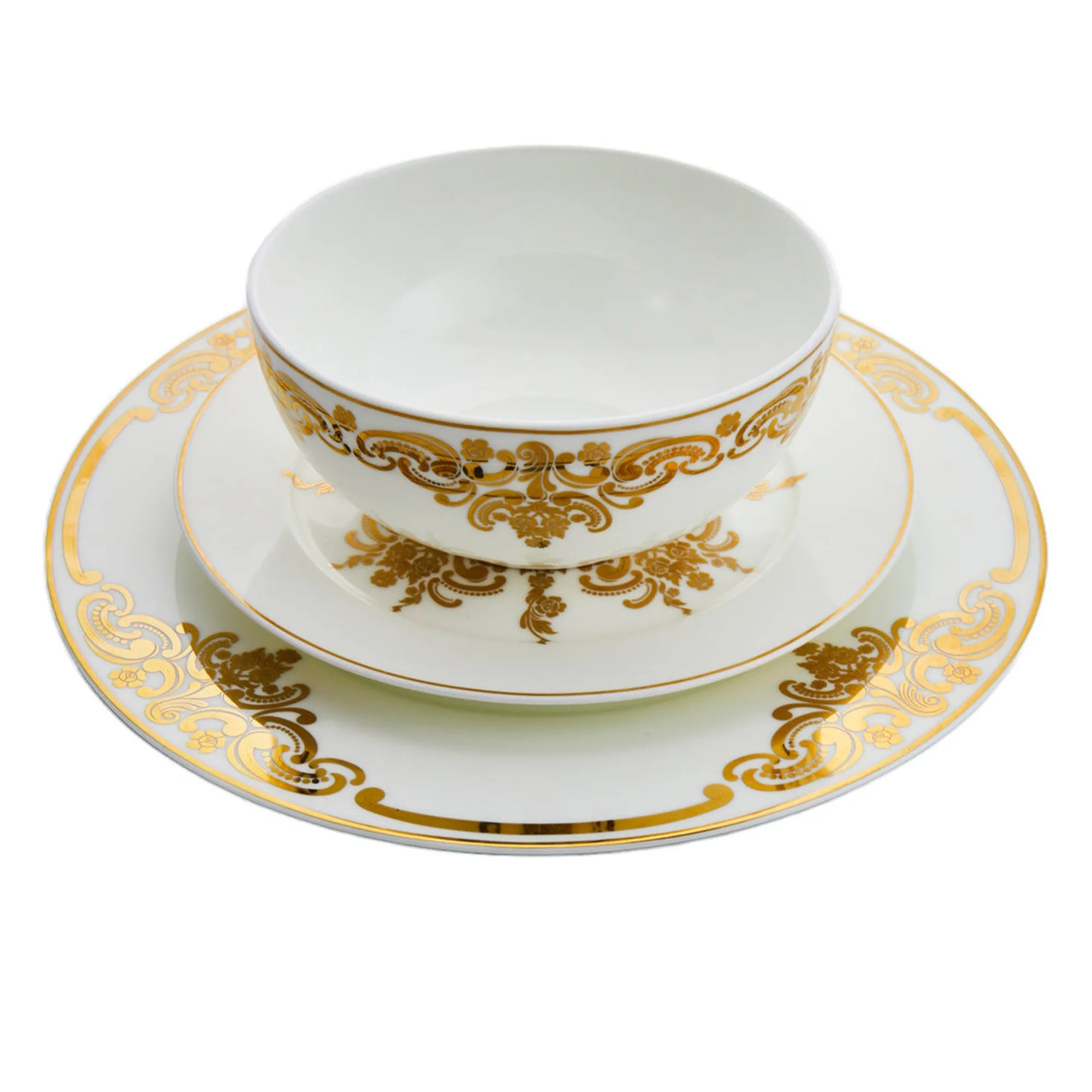 Online Godinger 20th Century Baroque Bone China 16 Piece Dinnerware Set, Service for 4