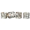 Online Godinger 20th Century Silver Baroque Napkin Ring Set