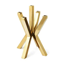 New Godinger Thea Gold 5 Light Candelabra