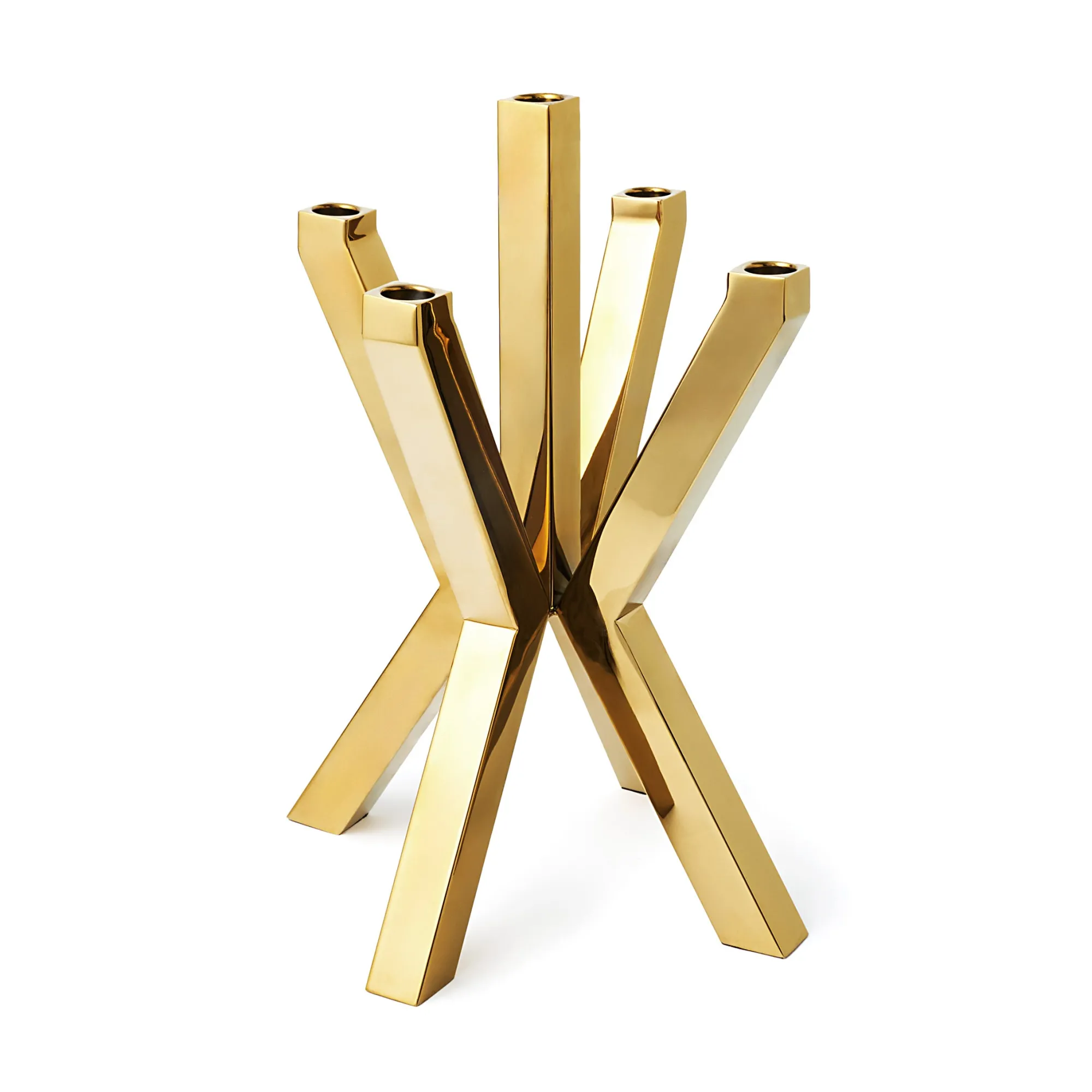 New Godinger Thea Gold 5 Light Candelabra