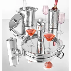 Hot Godinger Top Shelf Double Walled Ice Bucket With Tong