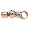 Online Godinger Two Toned Hammered Napkin Ring Set