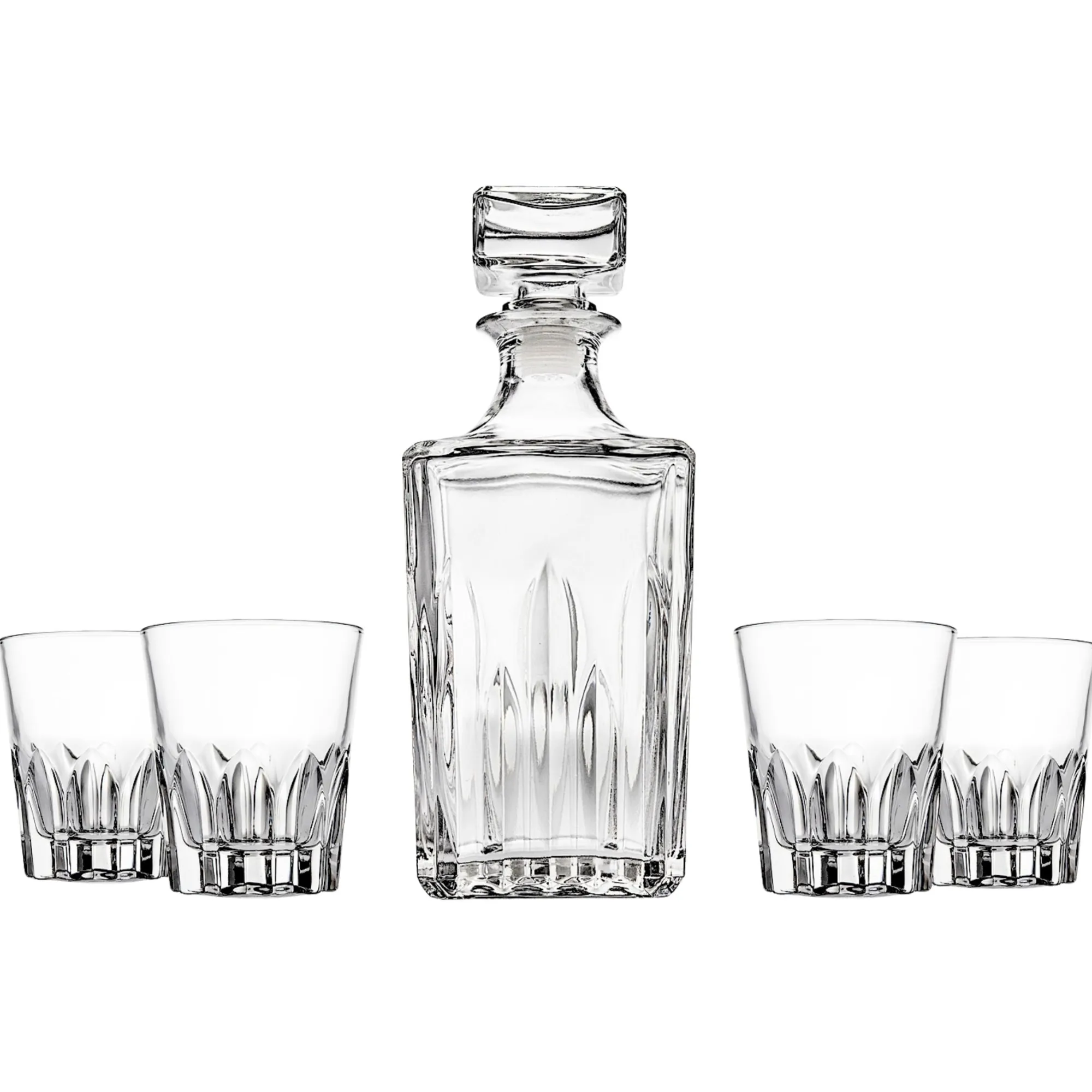 Sale Godinger Union Square 5 Piece Whiskey Decanter Set