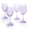 Outlet Godinger Veneto Amethyst White Wine Glass, Set of 4