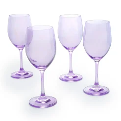 Outlet Godinger Veneto Amethyst White Wine Glass, Set of 4