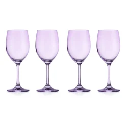 Outlet Godinger Veneto Amethyst White Wine Glass, Set of 4