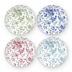Online Godinger Vintage Bluetiful Floral Scalloped Salad Plate, Set of 4