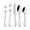 Best Godinger Wave Sandblasted 18/0 Stainless Steel 20 Piece Flatware Set, Service For 4