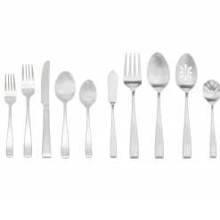Outlet Godinger Wayland Matte 18/10 Stainless Steel 45 Piece Flatware Set, Service For 8