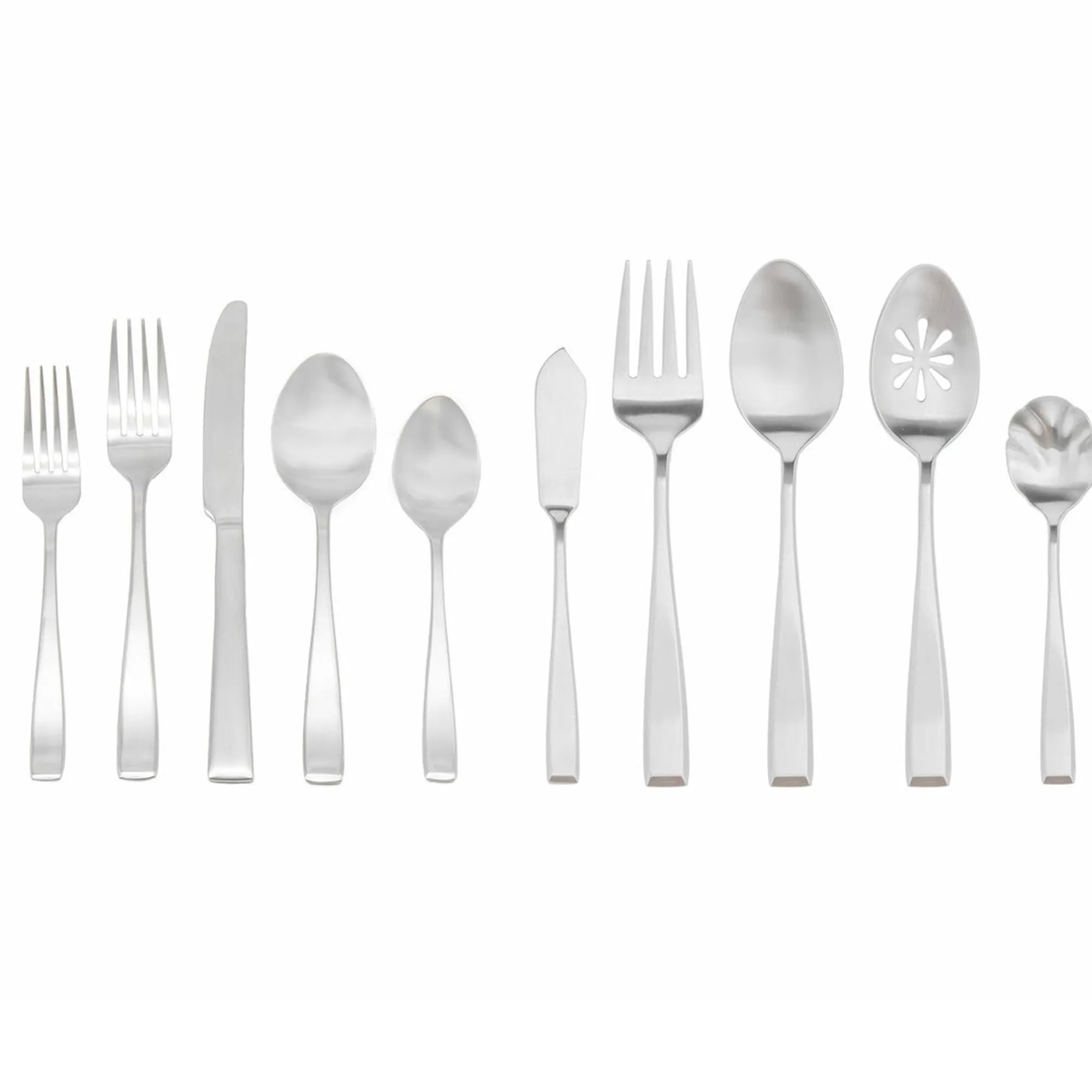 Outlet Godinger Wayland Matte 18/10 Stainless Steel 45 Piece Flatware Set, Service For 8