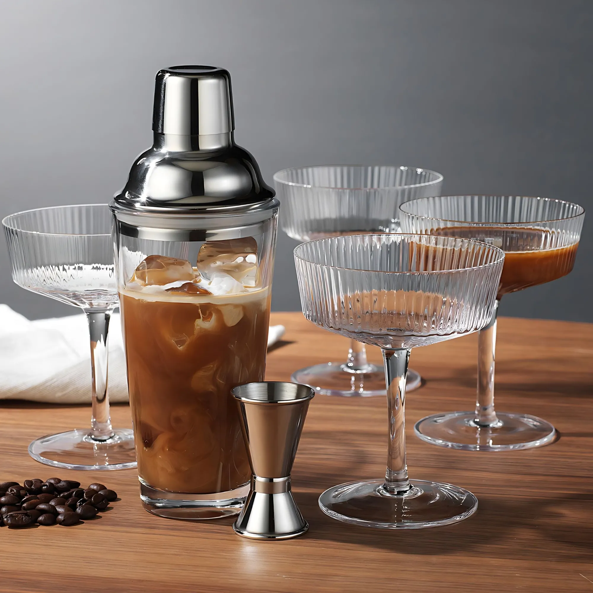 Clearance Godinger Whiskey & Rye 6 Piece Espresso Martini Set
