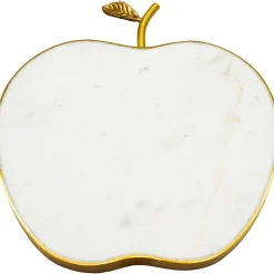 New Godinger White Marble Apple Cheese Board