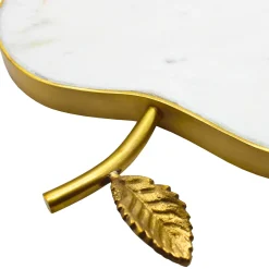 New Godinger White Marble Apple Cheese Board