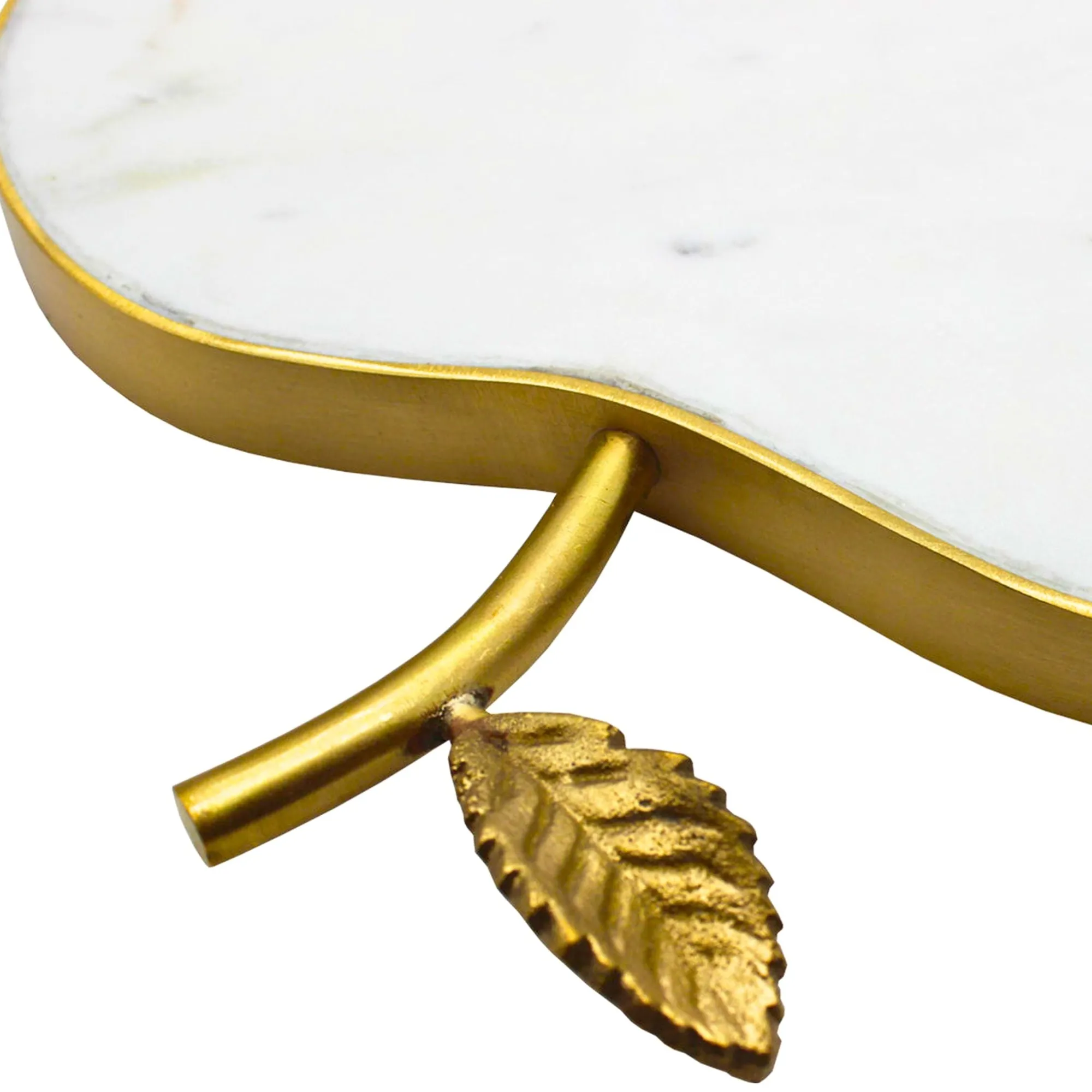 Hot Godinger White Marble Apple Coaster Set