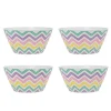 Godinger Zig Zag Melamine Cereal Bowl, Set of 4